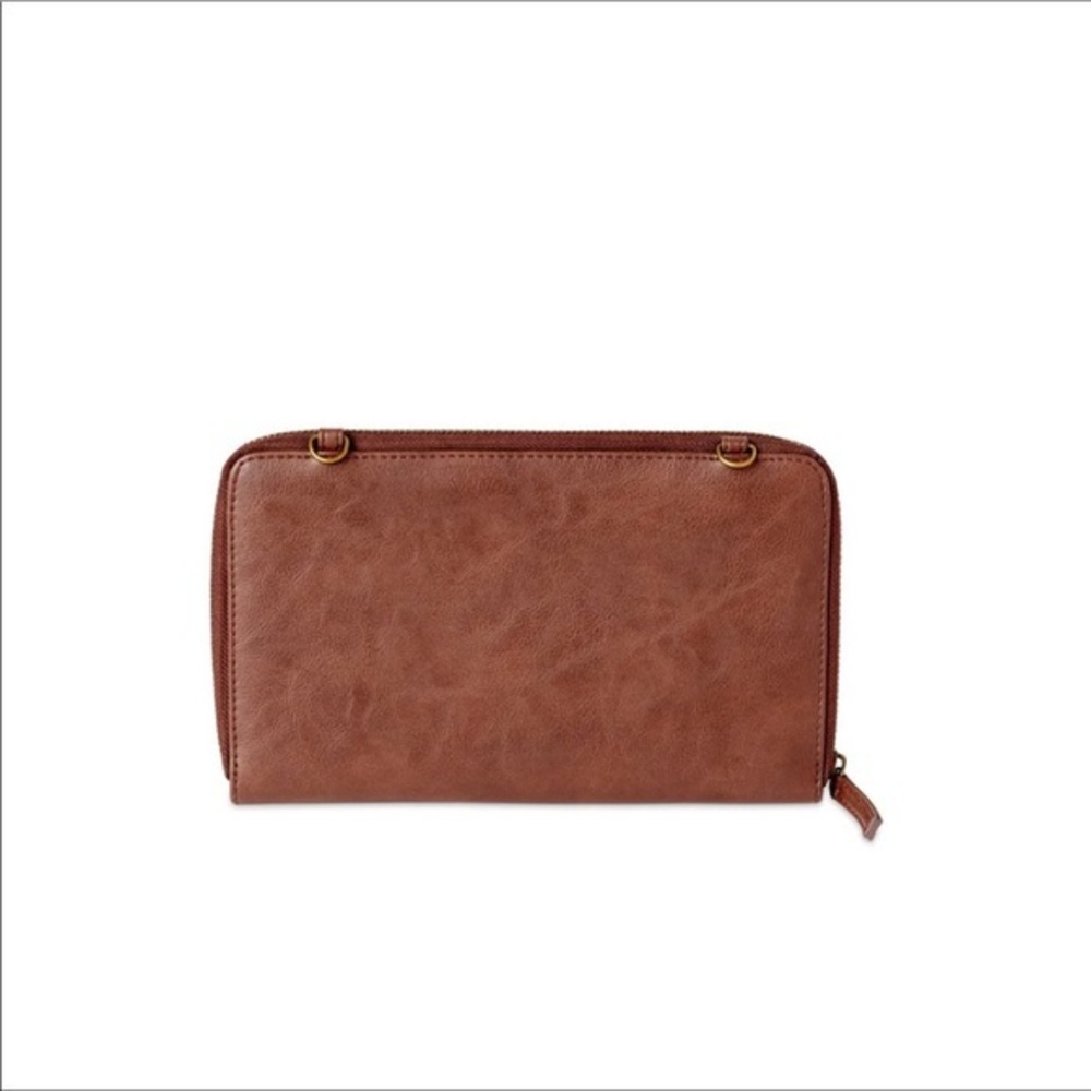 Time and Tru Brown Crossbody Bag New - Picture 6 of 8